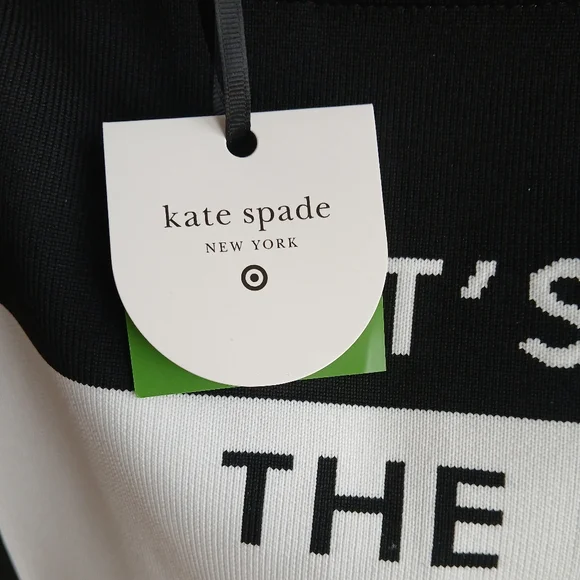 NWT Kate Spade Large Black & White Tote! Kate Spade Target! Stunning Bag! - Picture 4 of 6